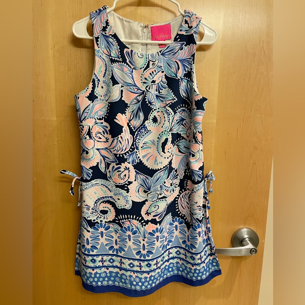 Lilly Putlizer Donna Romper High Tide Navy Holy Flockamolie Sz6